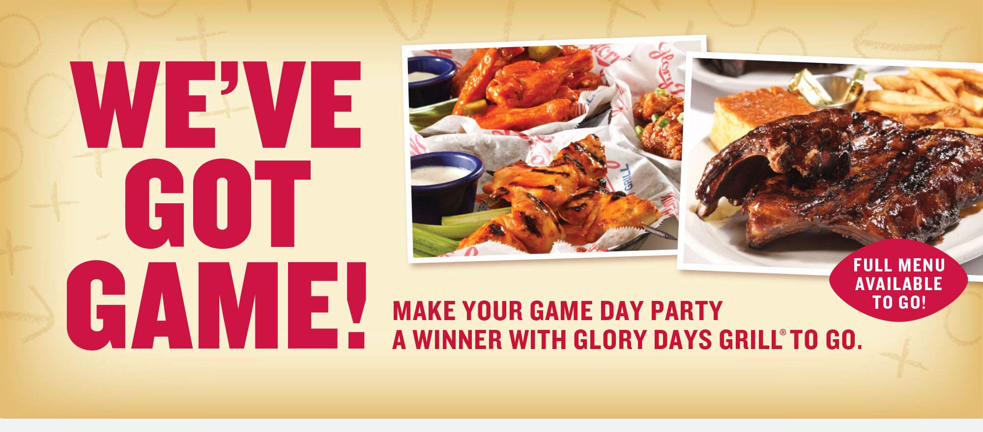 Glory Days Grill The Official Food Of Hometown Sports 